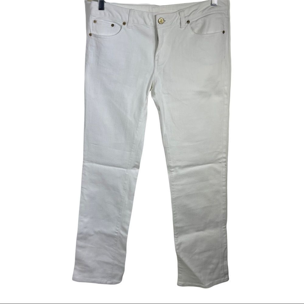 LILLY PULITZER MAIN LINE FIT WHITE JEANS